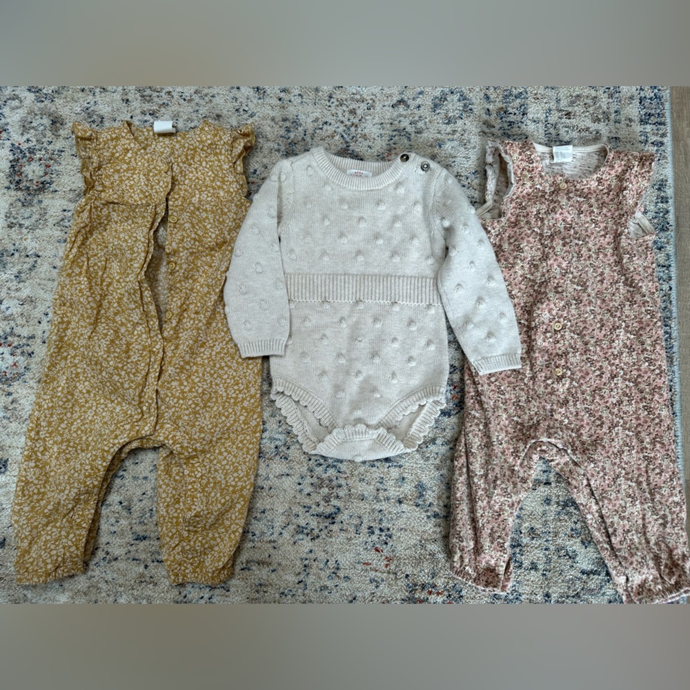 Lot of 6-9 month rompers
